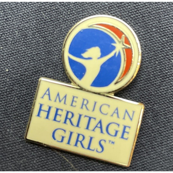 American Heritage Girls AHG Vest Youth L Navy Iron On Patches Pin Scouts Uniform - Picture 6 of 8